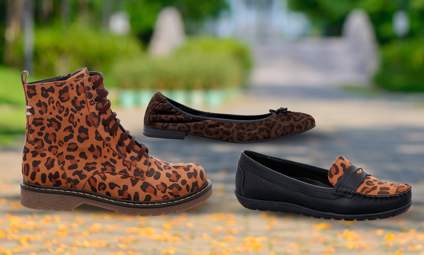 NOUVEAU : Chaussures tendance à imprimé animal