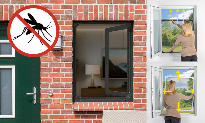 Moustiquaire télescopique sans perçage, facile à installer et adaptable à vos fenêtres!
