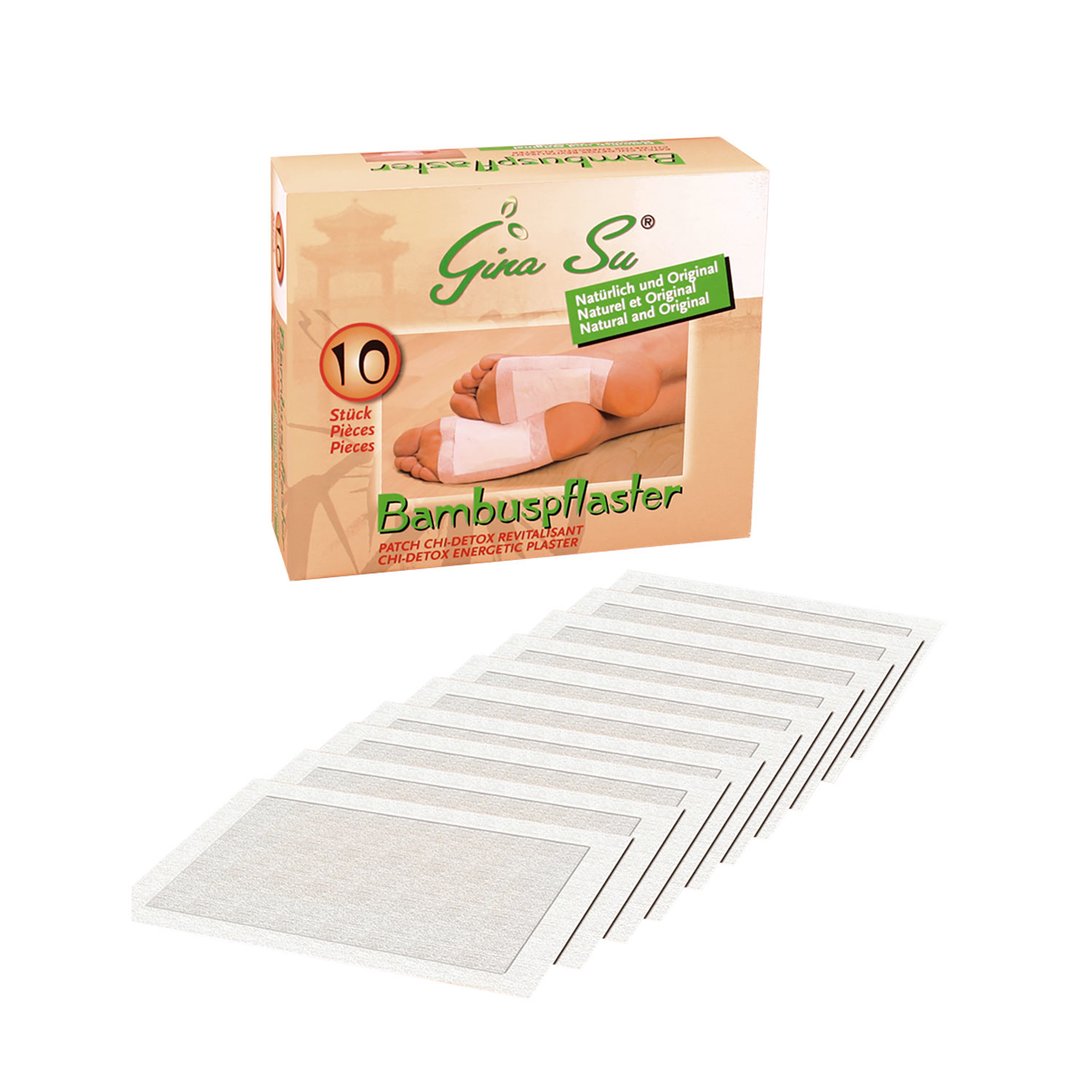 Bambus Vitalpflaster Detox, 10 Stck, zur nchtlichen Entschlackung |  Vedia