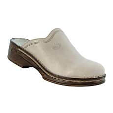 Helix Mule homme, cuir, semelle antidérapante beige
