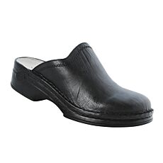 Helix Mule homme, cuir, semelle antidérapante noir