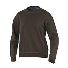 Wikland Sweatshirt, elastische Rippware braun