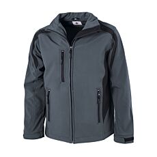 Veste soft shell avec poches zippées gris