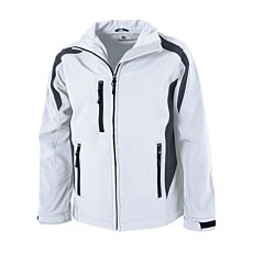 Veste soft shell avec poches zippées blanc