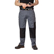 Orix Pantalon de travail au design moderne gris