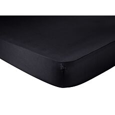 Drap-housse en satin, brillant, jusqu'à 22 cm noir