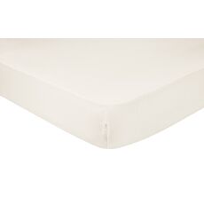 Satin-Fixleintuch, glänzend, bis 22 cm offwhite