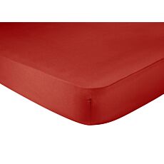 Drap-housse en satin, brillant, jusqu'à 22 cm rouille