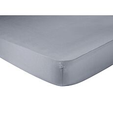 Drap-housse en satin, brillant, jusqu'à 22 cm gris clair