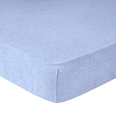 Fixleintuch Jersey-Mélange blau