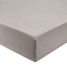 Drap-housse en flanelle avec effet chiné gris