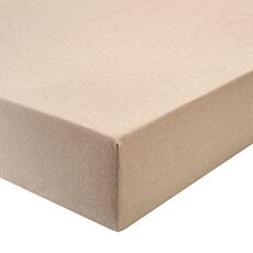 Drap-housse en flanelle avec effet chiné – beige