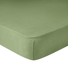 Drap-housse en jersey fin, sans pli - olive, 120x200 cm