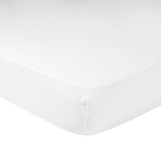Drap-housse en jersey fin, sans pli - blanc, 140–160x200 cm