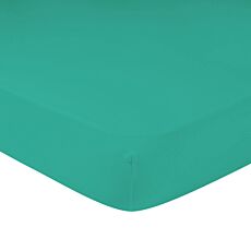 Drap-housse en jersey fin, sans pli - émeraude, 140–160x200 cm