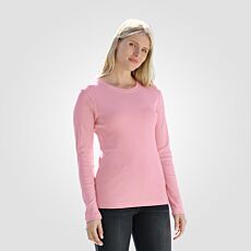 ARTIME Langarm Rundhals-Shirt, Rippstruktur