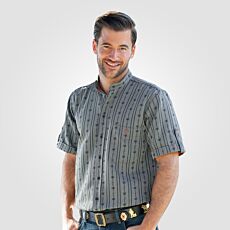 Chemise à manches courtes avec motif edelweiss