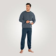 Pyjama mit Rundhalsausschnitt, anthrazit