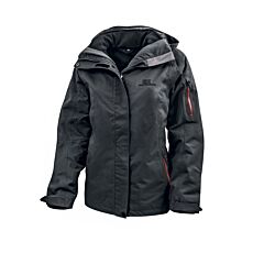 HTA Veste outdoor femmes 3 en 1, légèrement cintrée, imperméable