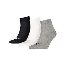 PUMA Socquettes sneakers Quarter, unisexe, lot de 3