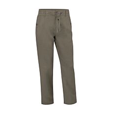 Damen Leinenhose mit Elastbund und Bindekordel grün