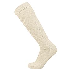 Chaussettes montantes à torsades et rayures