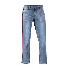 7/8 Jeans mit maritimem Detail, Seitenschlitz