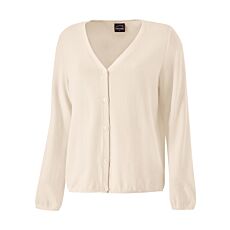 Langarm Cardigan mit feiner Struktur, V-Ausschnitt, Knopfverschluss