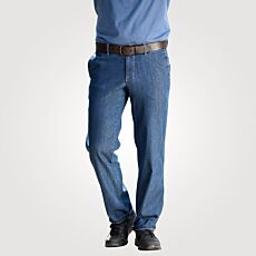 Stretch-Chino-Jeans mit bequemem Dehnbund, formstabil