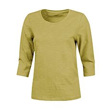 Damen 3/4 Arm Shirt in Flammgarn-Optik