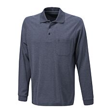 Polo à manches longues Carbon Stripe chiné de Ragman
