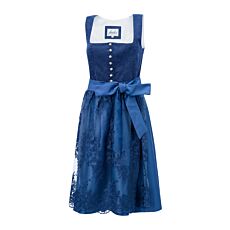 Dirndl mit Samtmieder und Blumenstickerei
