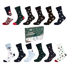 Herren Fun Socks Adventskalender 12er Pack
