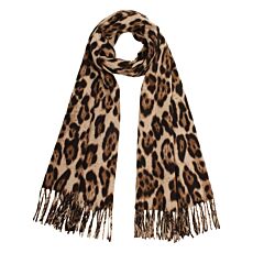 Schal mit Leoprint