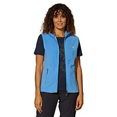 Gilet polaire femme avec col droit, microfibre polaire