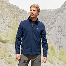 HTA Fleece-Jacke, mit durchgehendem Reissverschluss