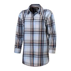 Longue blouse à carreaux en flanelle Artime