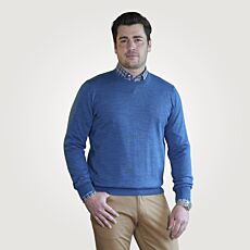 Pull en maille fine avec laine mérinos