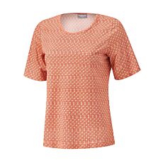 Jersey T-Shirt mit Allover-Print, Rundhalsausschnitt
