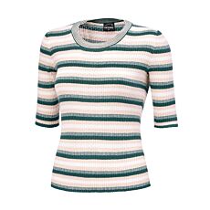 T-shirt en tricot pour femmes avec motif rayé