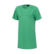 T-shirt confortable, col rond, structure côtelée