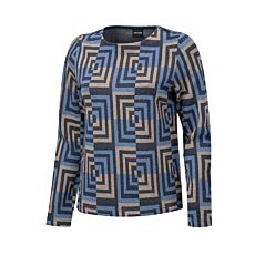 Sweatshirt mit quadratischem Allover-Print