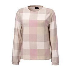 Bedrucktes Damen Langarmshirt mit Karomuster