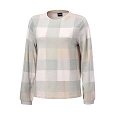 Shirt dames à manches longues, imprimé d'un motif à carreaux