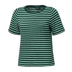 Jaquard T-Shirt gestreift
