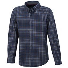 Casual-Flanellhemd mit Brusttasche blau