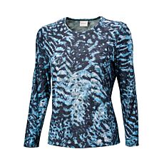 Shirt imprimé à manches longues pour dames