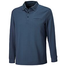 Langarm-Poloshirt mit Brusttasche