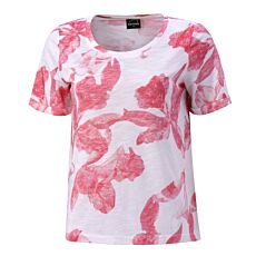 T-shirt pour dames en mélange coton-Modal