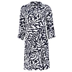 Damen Tunikakleid mit Umlegekragen und Seitentaschen